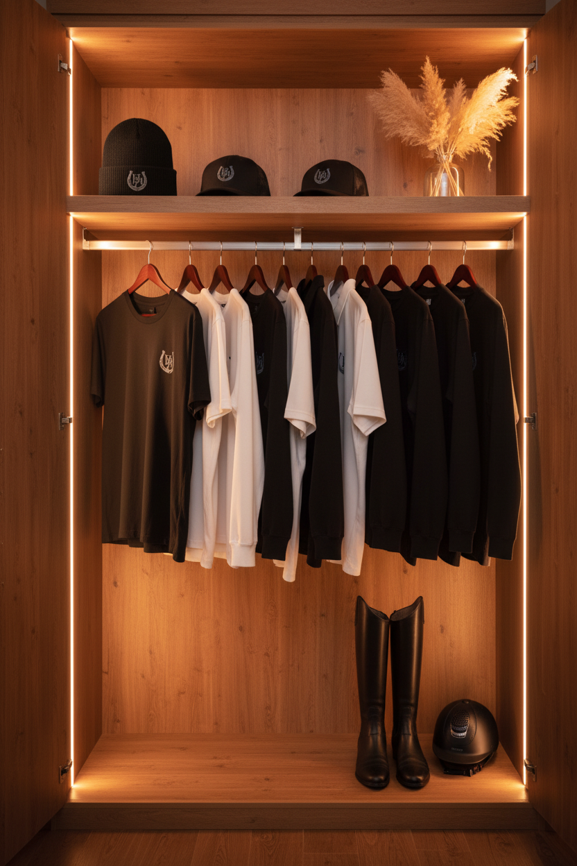 HorseHack Wardrobe - Warm Wood Interior
