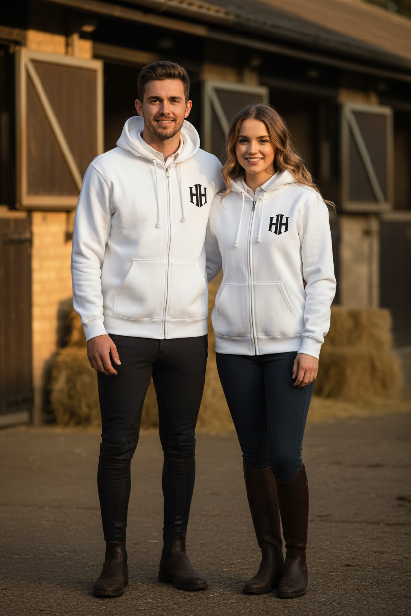 HorseHack Originals — The Heritage Zip | Unisex Premium Equestrian Zip Hoodie